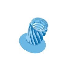 Guma profilaxie elicoidala Pro-Cup Soft Light Blue latch-type 30 bucati Kerr