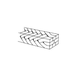 Arc otel multiflex rectangular inferior Multi-Strand Braided Wire 1 bucata 3M