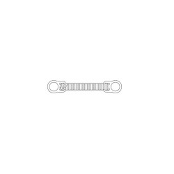 Arc elicoidal spiralat inchis Nitinol Coil Spring light 150g 9mm 1bucata 3M