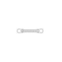 Arc elicoidal spiralat inchis Nitinol Coil Spring heavy 250g 9mm 1bucata 3M