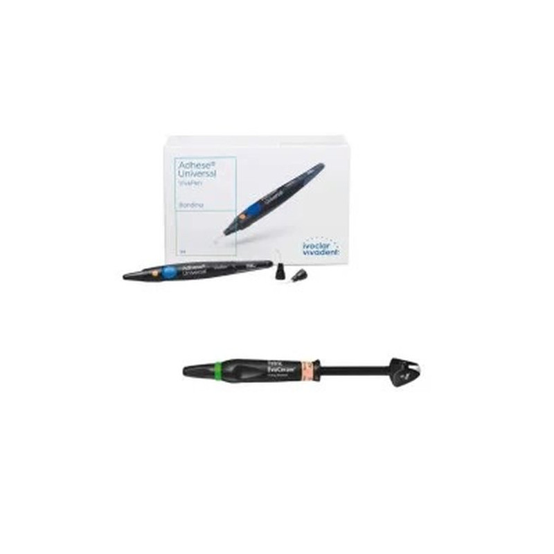 Pachet promo 4x Tetric EvoCeram 3g + Adhese Universal New Kit 2ml + 100 varfuri Ivoclar