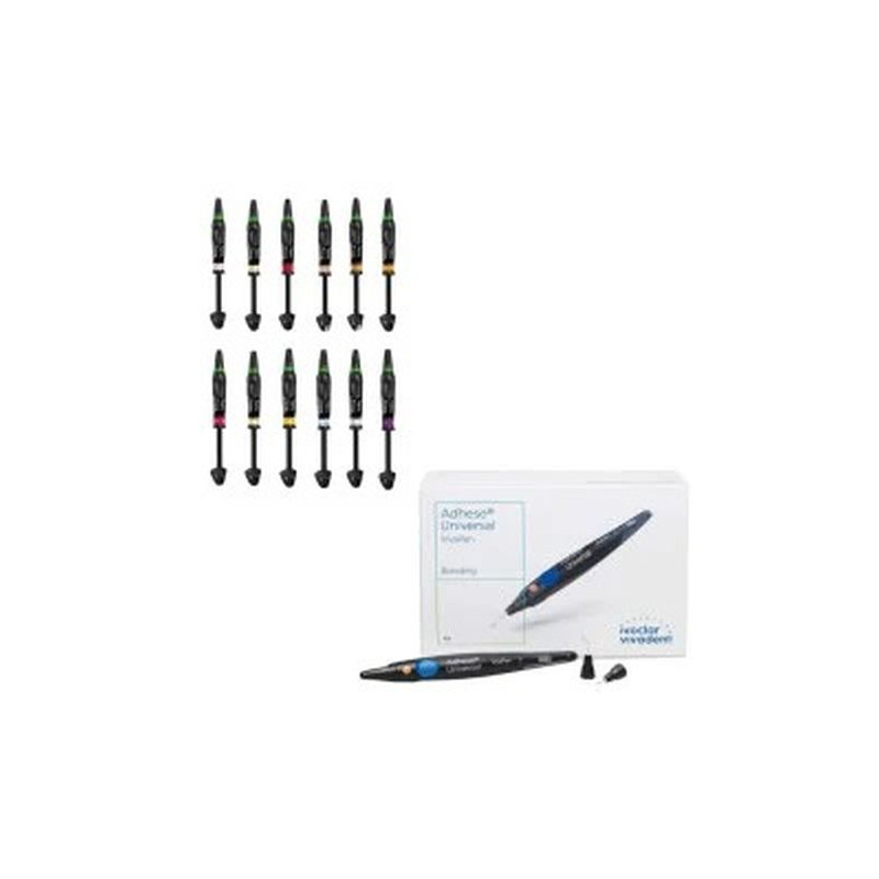 Pachet promo 4x Tetric Prime Refill 3g + Adhese Universal New Kit 2ml + 100 varfuri Ivoclar