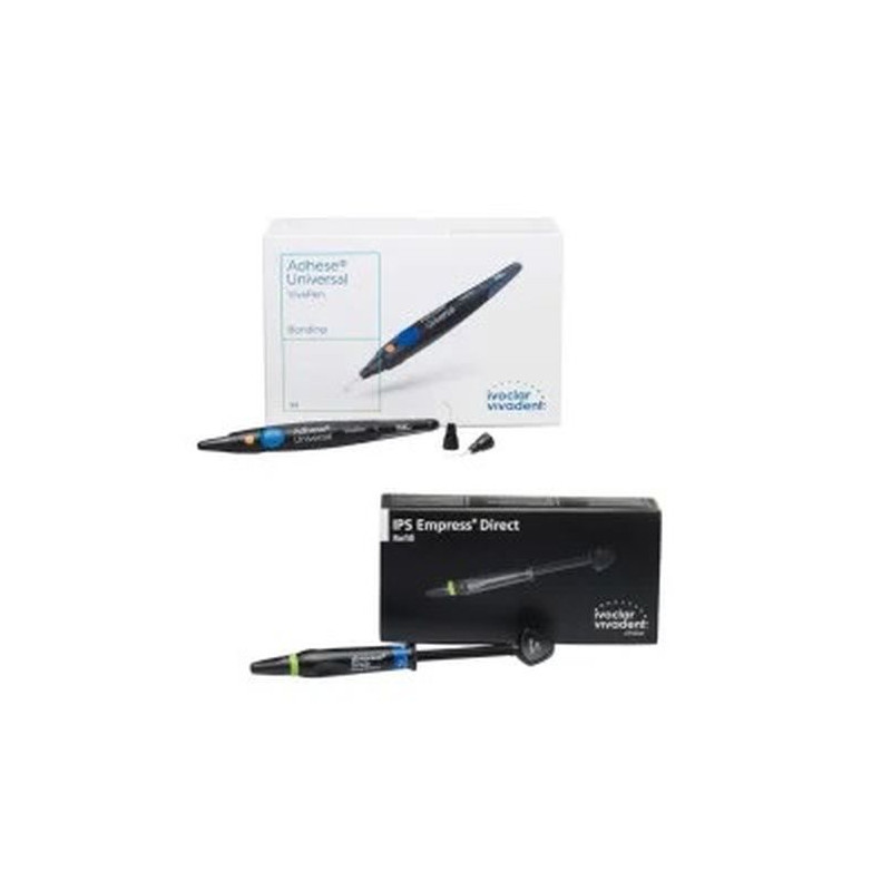 Pachet promo 4x IPS Empress Direct Refill Dentin 3g + Adhese Universal New Kit 2ml + 100 varfuri Ivoclar