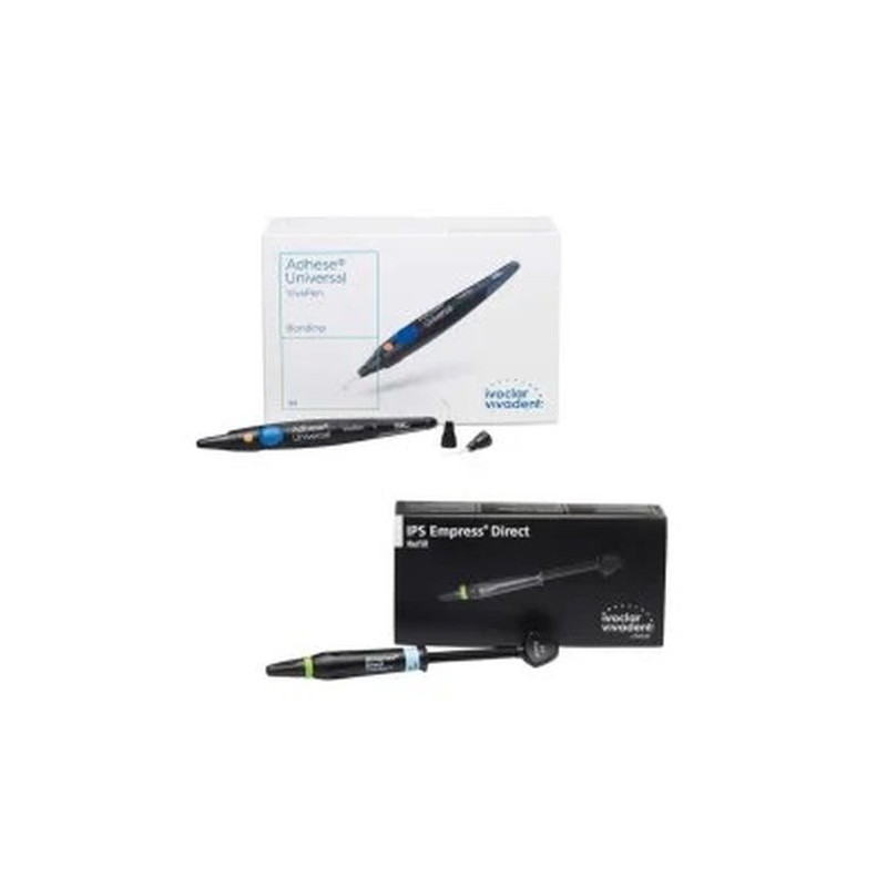 Pachet promo 4x IPS Empress Direct Refill Enamel 3g + Adhese Universal New Kit 2ml + 100 varfuri Ivoclar