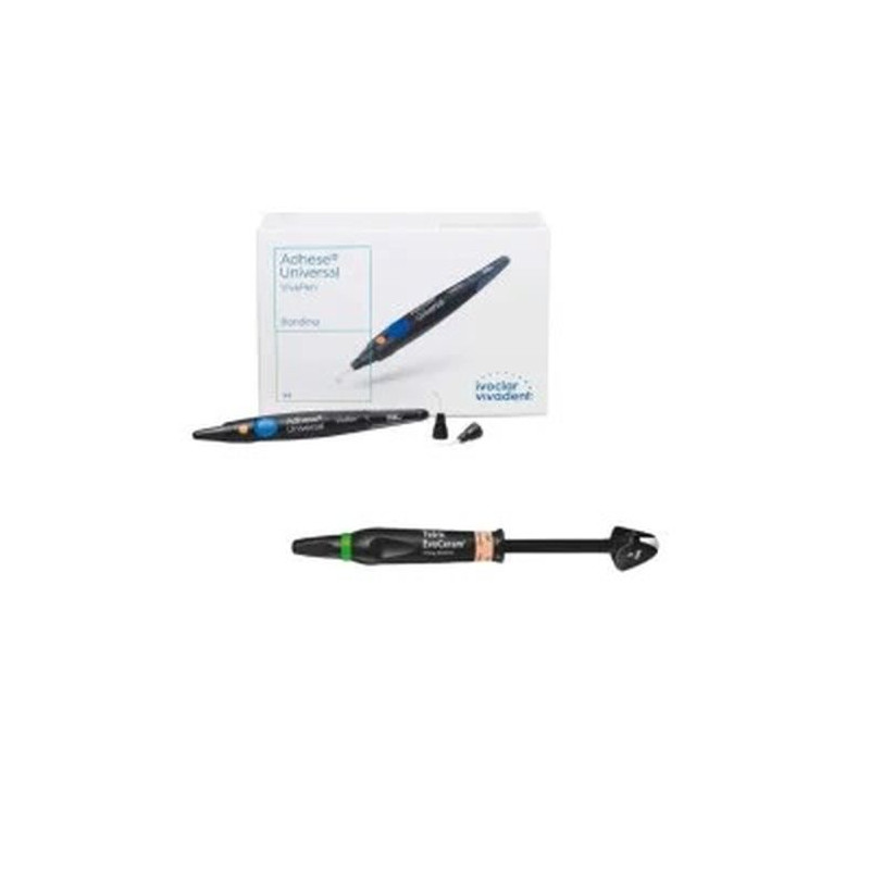 Pachet promo 4x Tetric Evoceram Dentin 3g + Adhese Universal New Kit 2ml + 100 varfuri Ivoclar