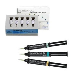 Pachet promo 3x IPS e.max CAD CEREC/InLab HT I12 5 blocuri + Variolink Esthetic DC 9g Ivoclar