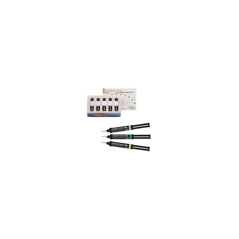 Pachet promo 3x IPS e.max CAD CEREC/InLab LT A16 (L) 5 blocuri + Variolink Esthetic DC 9g Ivoclar