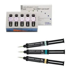 Pachet promo 3x IPS e.max CAD CEREC/InLab LT A16 (S) 5 blocuri + Variolink Esthetic DC 9g Ivoclar