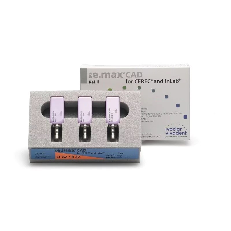 IPS e.max CAD CEREC/InLab LT B32 3 blocuri Ivoclar