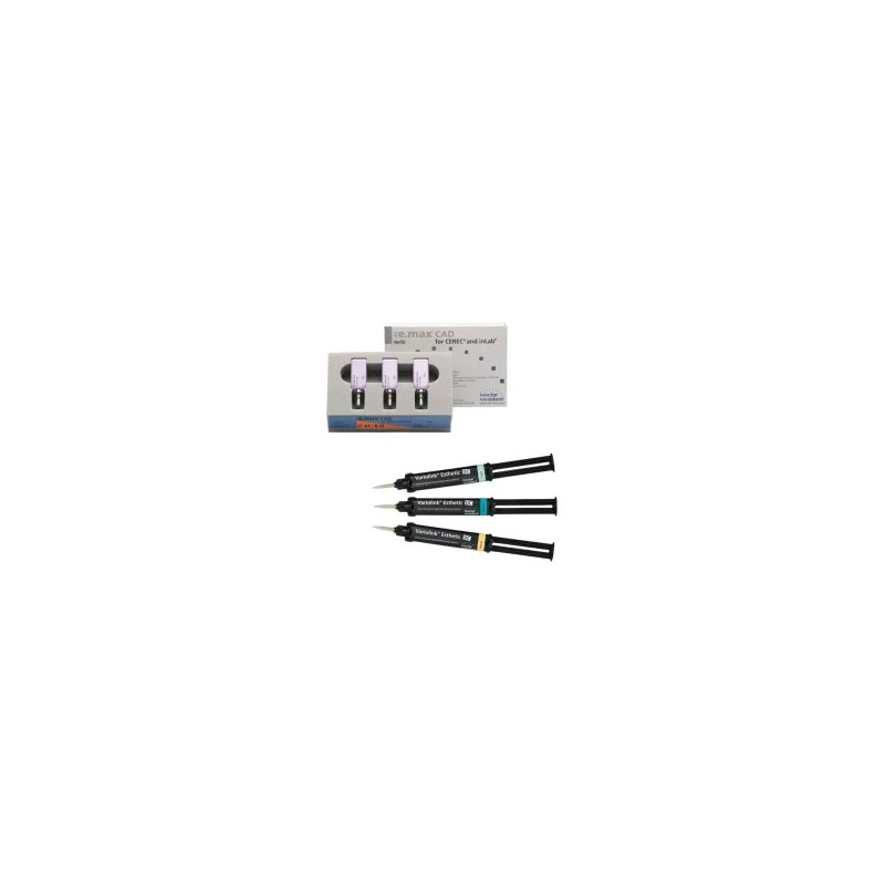 Pachet promo 3x IPS e.max CAD CEREC/InLab LT B32 3 blocuri + Variolink Esthetic DC 9g Ivoclar