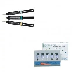 Pachet promo 3x IPS e.max CAD CEREC/InLab LT C14 5 blocuri + Variolink Esthetic DC 9g Ivoclar