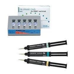 Pachet promo 3x IPS e.max CAD CEREC/InLab LT I12 5 blocuri + Variolink Esthetic DC 9g Ivoclar