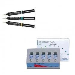 Pachet promo 3x IPS e.max CAD InLab MO C14 5 blocuri + Variolink Esthetic DC 9g Ivoclar