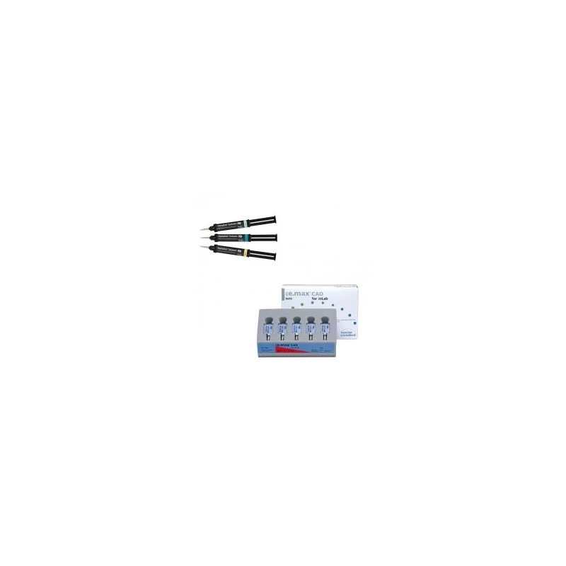 Pachet promo 3x IPS e.max CAD InLab MO C14 5 blocuri + Variolink Esthetic DC 9g Ivoclar