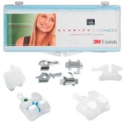 Kit bracketi ceramici Clarity Advanced MBT22 carlige pe canini + 4 tubusoare convertibile 3M
