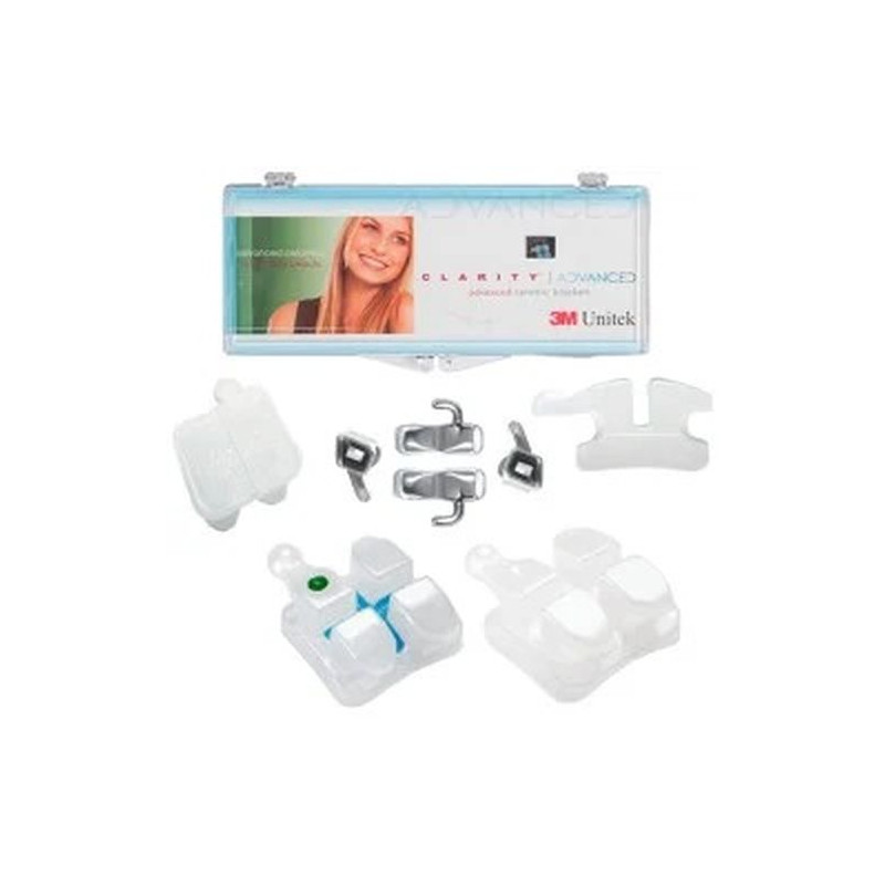 Kit bracketi ceramici Clarity Advanced MBT22 carlige pe canini si premolari + 4 tubusoare neconvertibile 3M