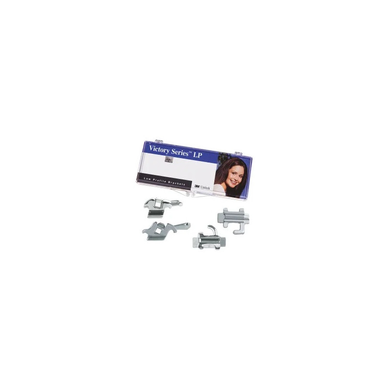 Kit bracketi metalici Victory Series LP MBT22 carlige canini 0° si premolari + 4 tubusoare convertibile 3M