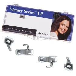 Kit bracketi metalici Victory Series LP MBT22 carlige canini 0° si premolari + 4 tubusoare neconvertibile 3M