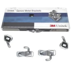 Kit bracketi metalici Gemini MBT22 cu carlig pe caninii 3-5 + 4 tubusoare neconvertibile 3M