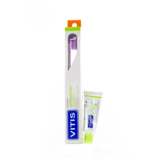 Periuta de dinti VITIS Orthodontic Access cu pasta de dinti VITIS Orthodontic 15ml Dentaid