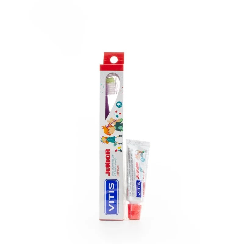 Periuta de dinti Vitis Junior si pasta de dinti Vitis Junior 15ml Dentaid