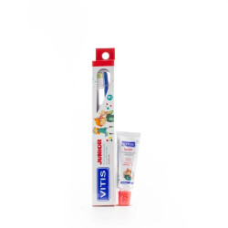 Periuta de dinti Vitis Junior + Pasta de dinti Vitis Junior 15ml Dentaid