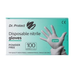 Manusi examinare nitril nepudrate verzi marimea XS Dr. Protect